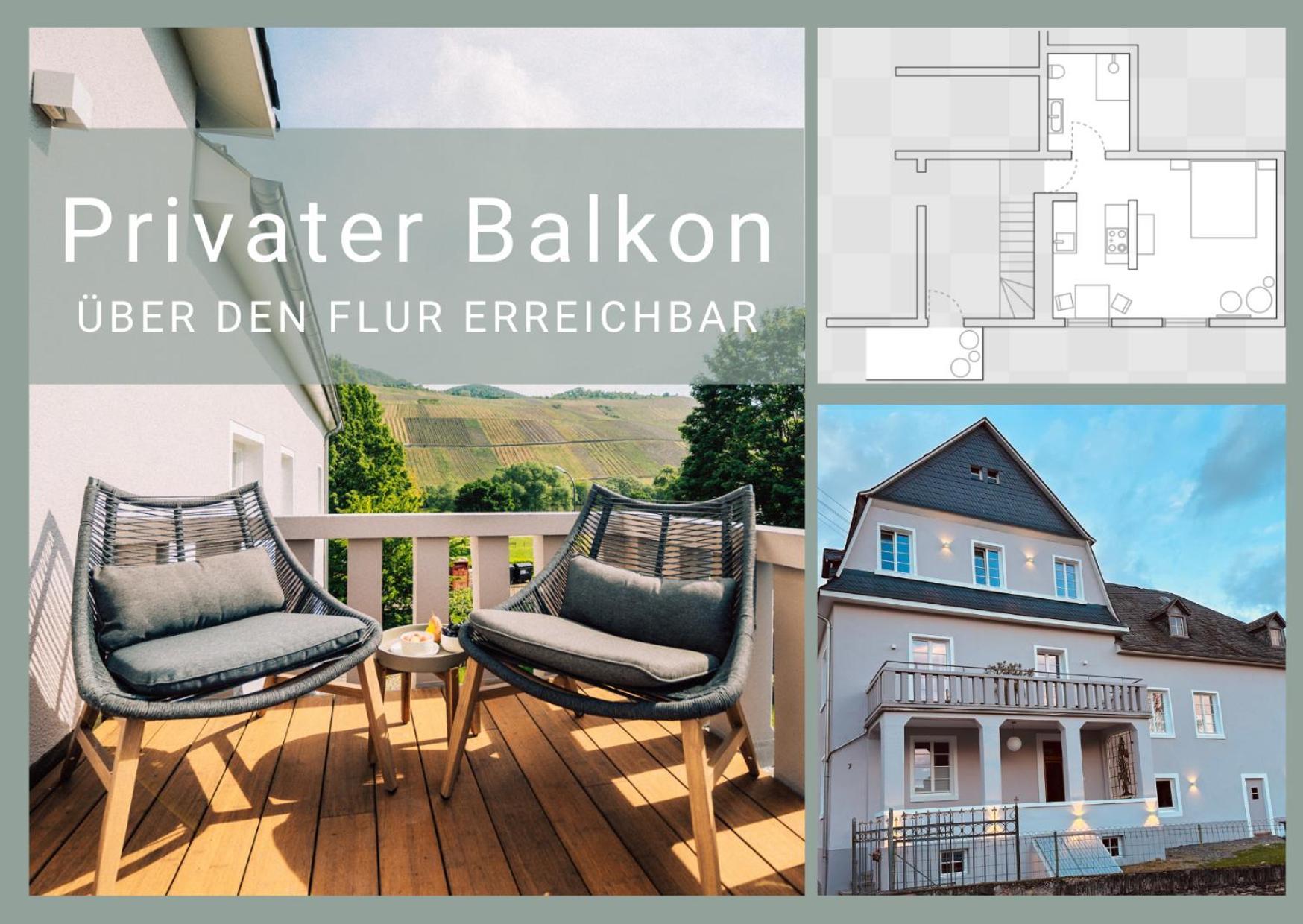 Gut Foersterlay - Exklusive Boutique Apartments Im Historischen Winzerhaus Direkt An Der Mosel Losnich Luaran gambar